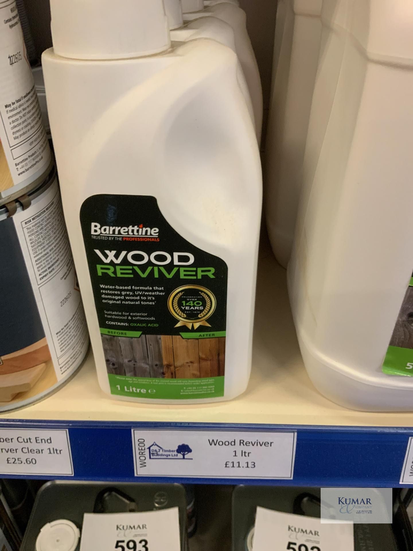 5Ltr & 1Ltr Barrattine Wood Reviver - as shown in Pictures (RRP £55.33 each) - Image 2 of 4