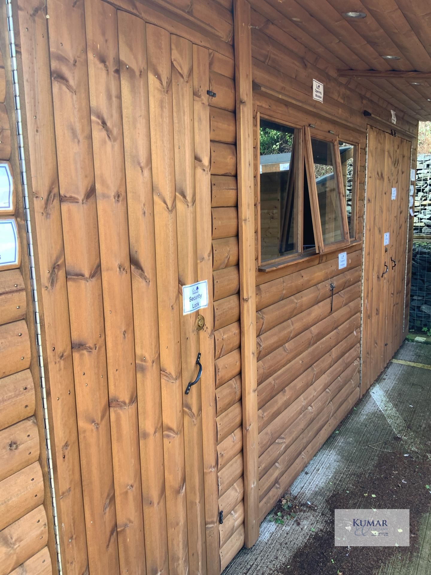 16 x 8 Signature Off-Set Garden Shed/ Workshop with Casement Opening Windows, Signature Double - Image 13 of 20