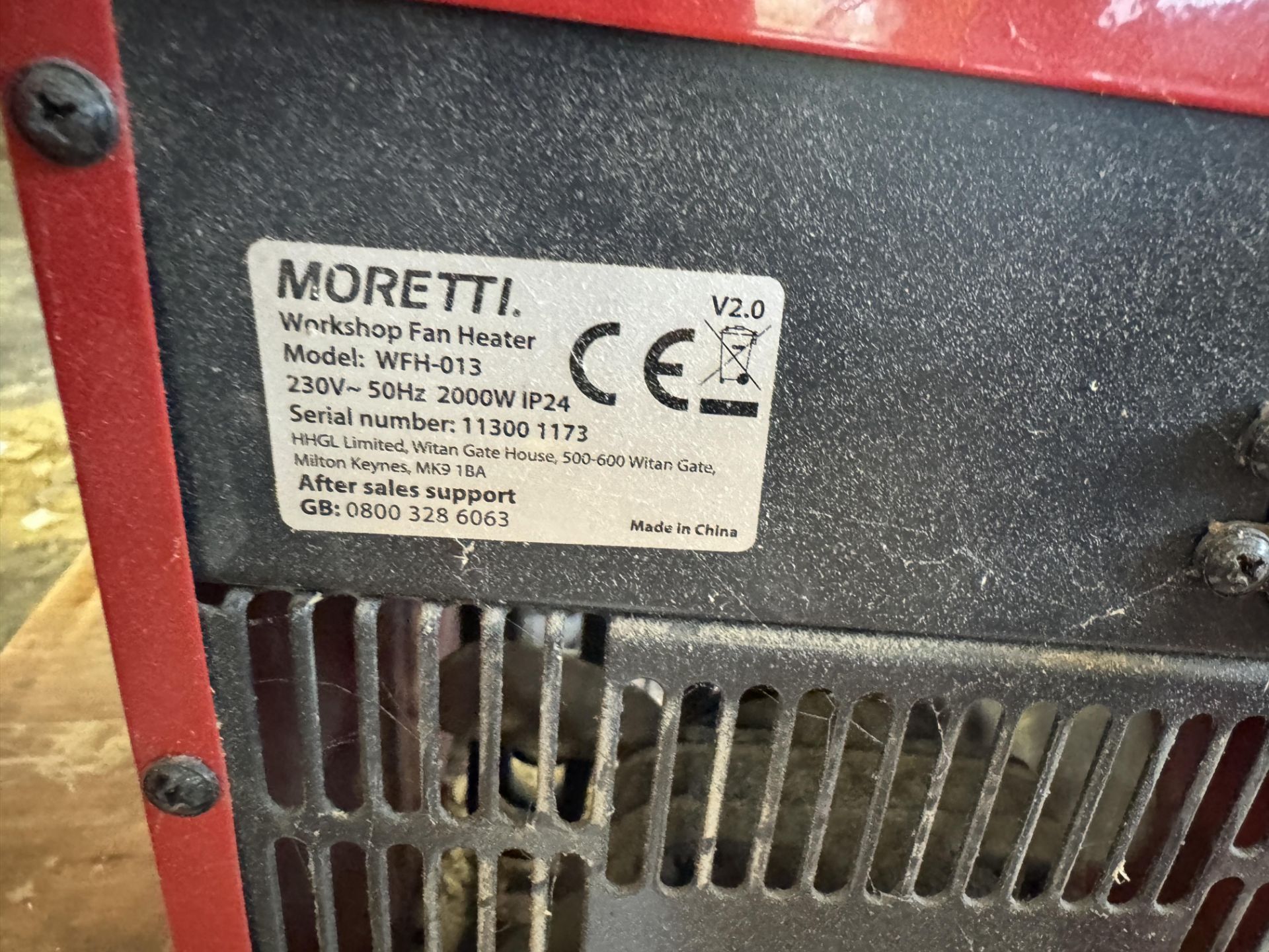 2: Moretti Model WFH-013 2000w Workshop Fan Heaters - Image 5 of 5