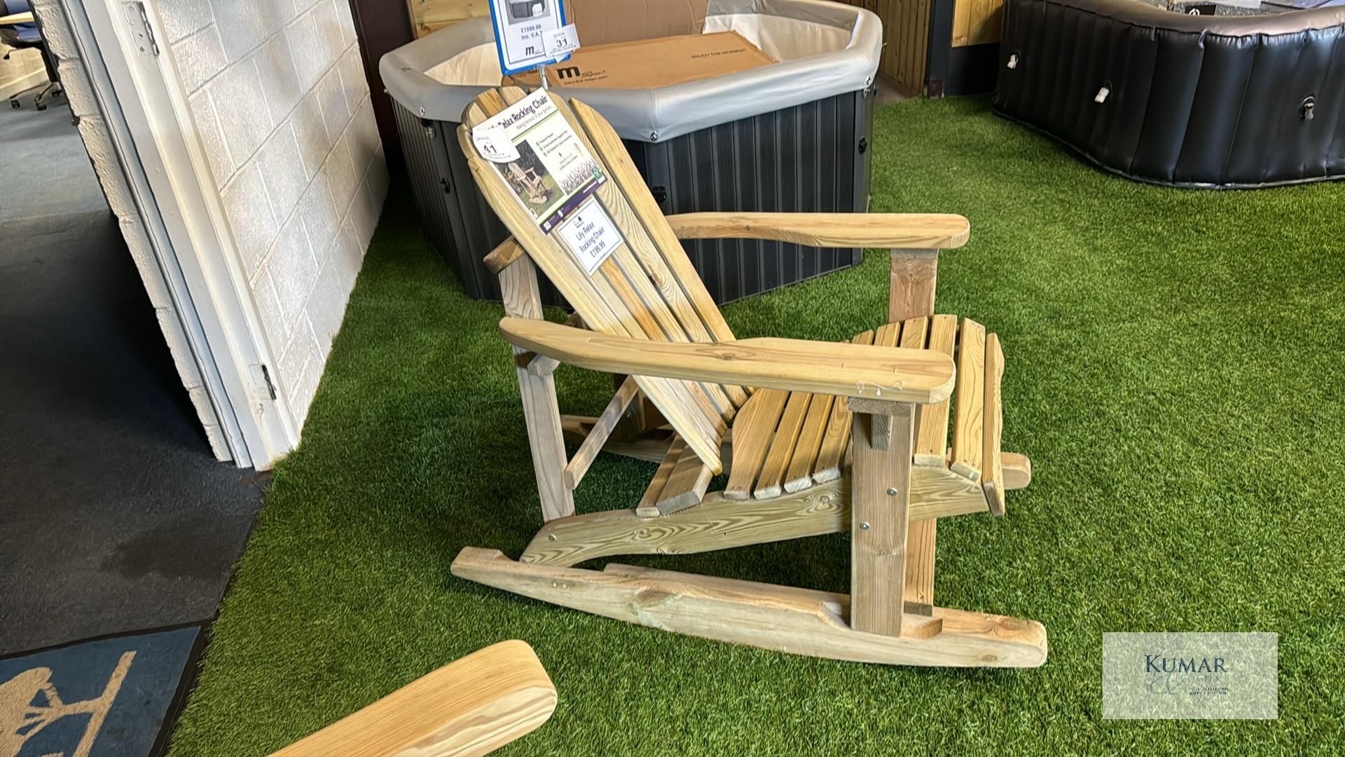 Lily Relax Rocking Chair, Sizes (W x D x H) 0.72m x 1.14m x 0.99m RRP £199.99 - Image 3 of 7
