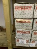 4: Unopened Boxes Conical Wire Coil Nails - 27mm