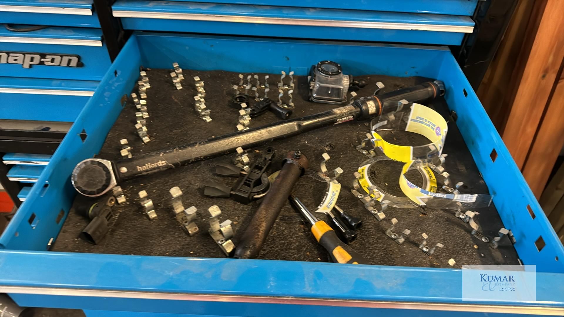 Double Height Snap On Tool Box with Tools As Shown - Image 14 of 19