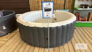 M Spa Ottoman Comfort Series C-OM061 6 Bather Inflatable Spa Display Model Never Been Used with