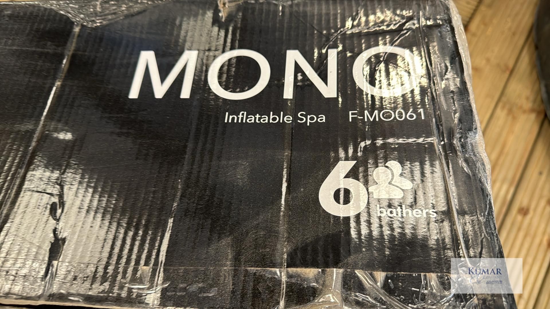 M Spa Mono Frame Series F-MO061 6 Bather Inflatable Spa Display Model Never Been Used with Box and - Image 15 of 21