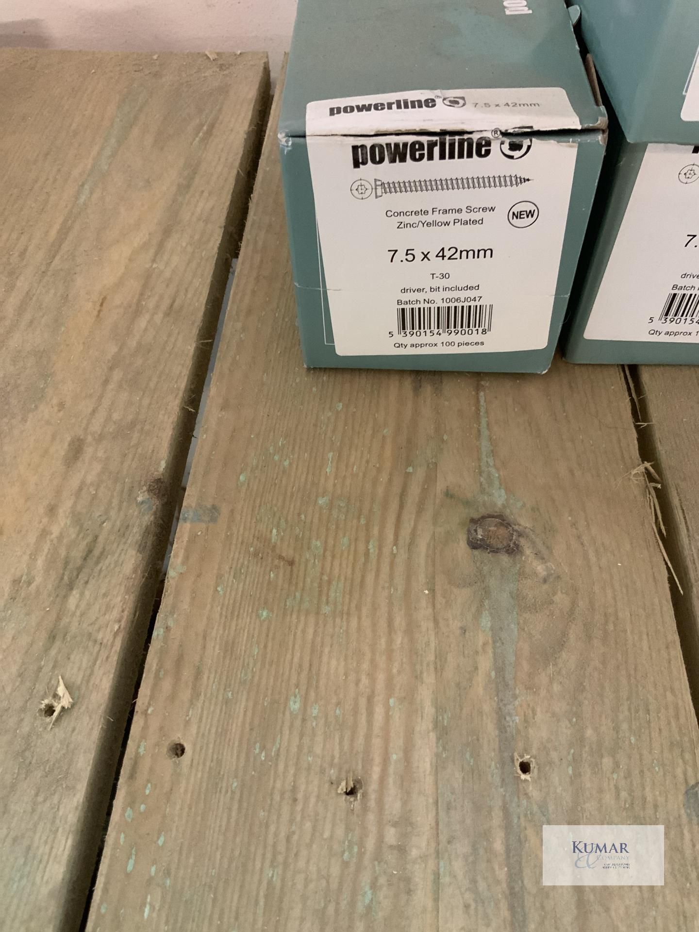 Powerline Concrete Screws 1 Box 7.5 x 42 mm 4 Boxes 7.5 x 82mm & 5 Boxes 7.5 x 182 mm - Image 2 of 5