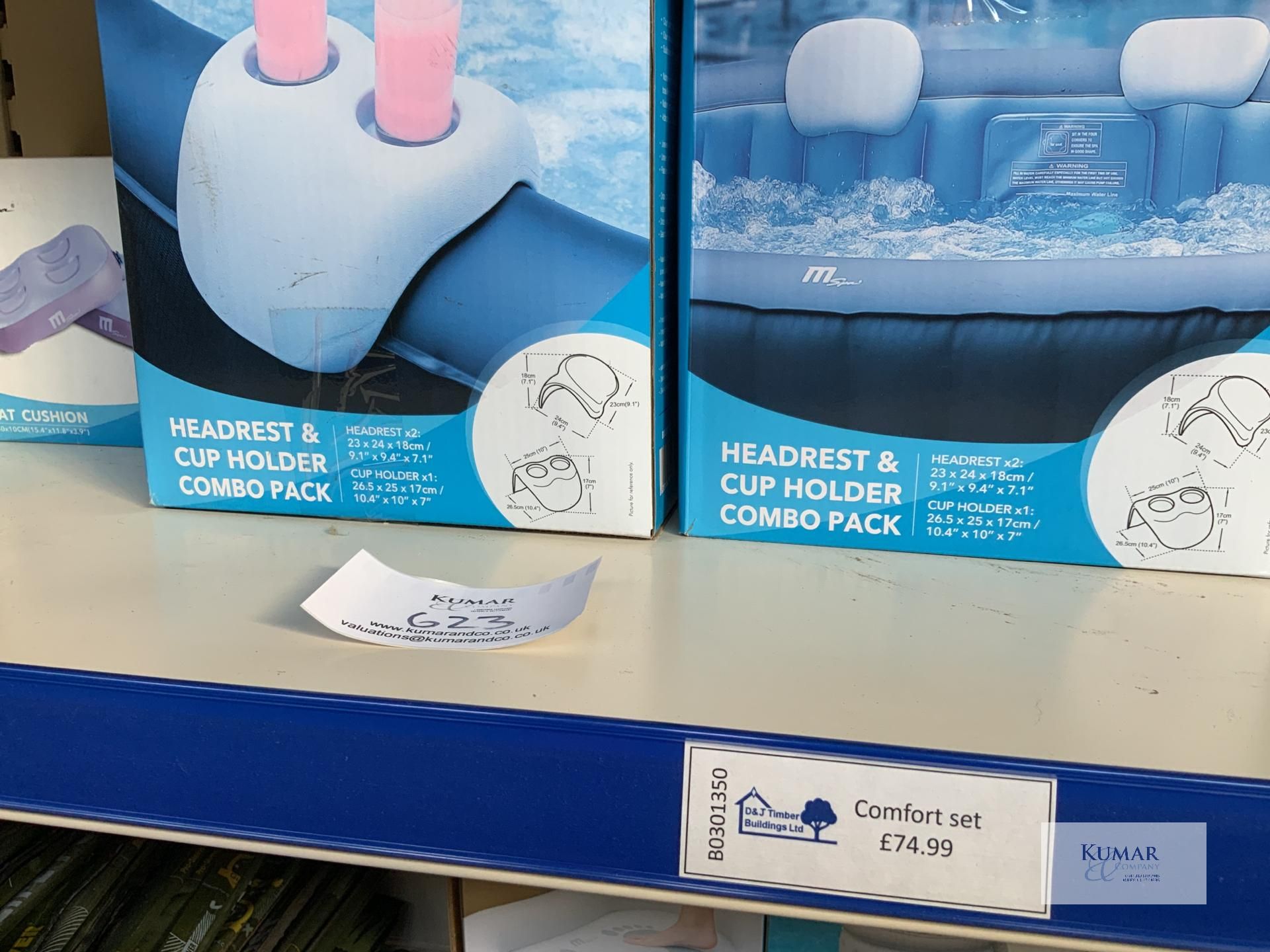 2: M Spa HeadRest & Cup Holder (RRP £74.99 each) 2: M Spa Cushion Sets (RRP £19.99 each) - Image 5 of 5