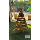 Wooden Xmas Tree with Decorations