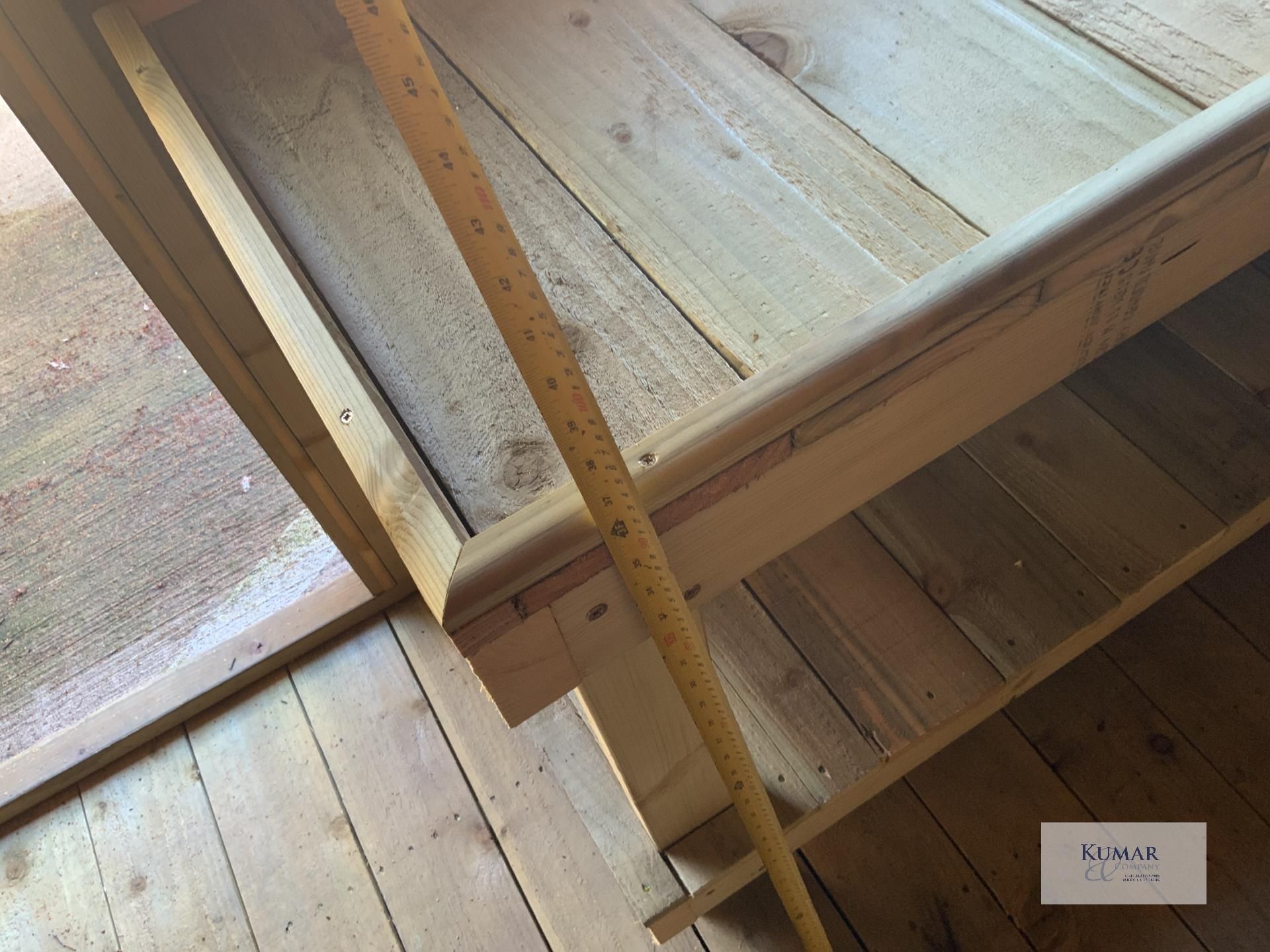 Wooden Work Bench Sizes, 153cm x 60cm x 90cm - Lot Location in Lot 99 - Image 7 of 7