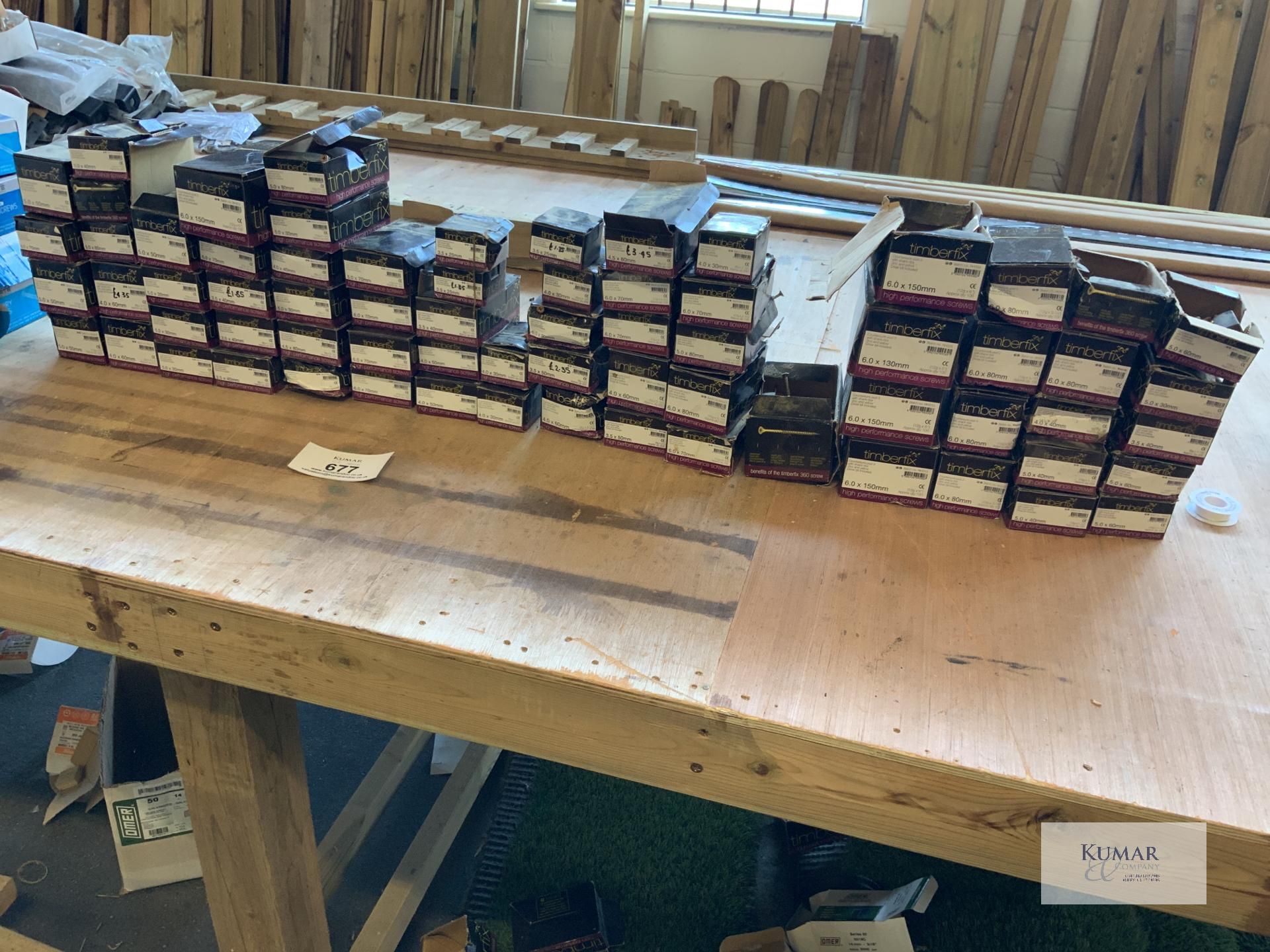 Approx 69 Half Boxes of Timberfix Performance Screws