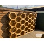 23: Hexagonal Planters Arranged into Honeycomb Structure - Each Hexagonal Planter is L - 540mm, W -