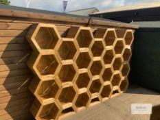 23: Hexagonal Planters Arranged into Honeycomb Structure - Each Hexagonal Planter is L - 540mm, W -
