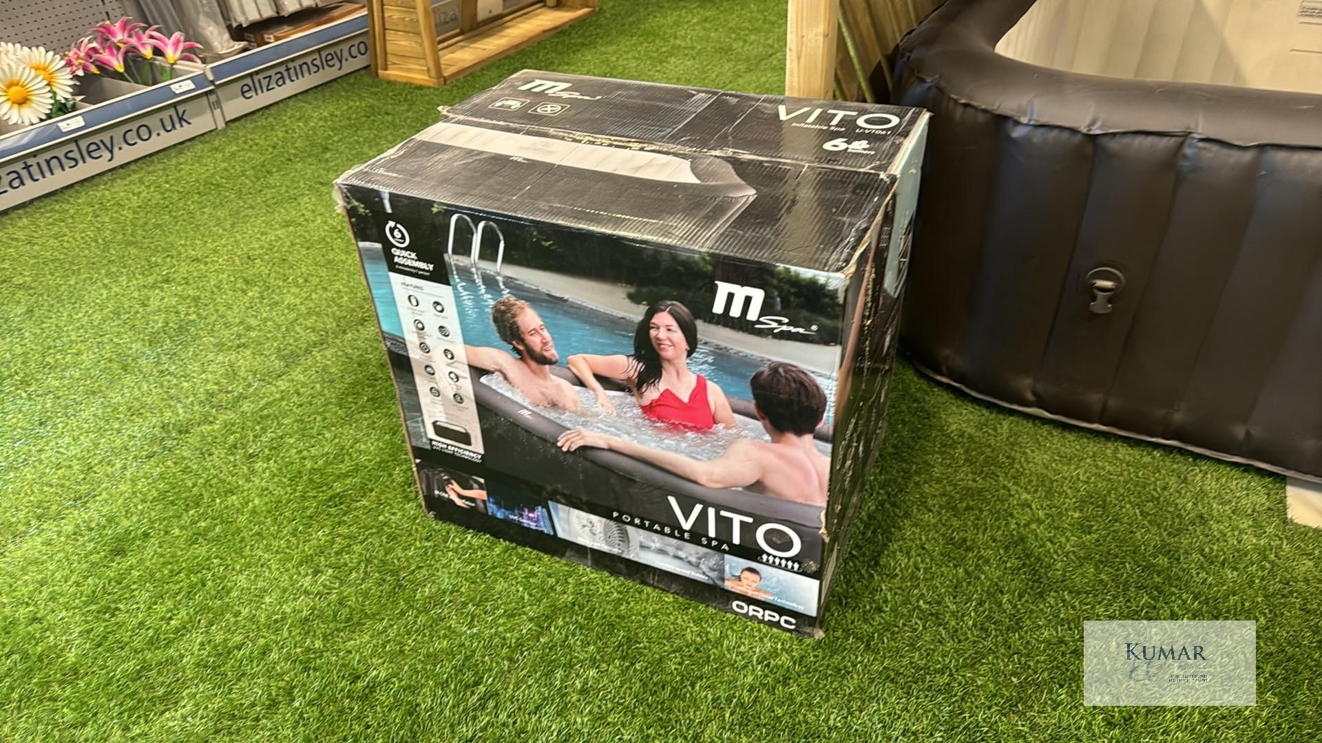 M Spa Vito Urban Series U- VT061 6 Bather Inflatable Spa Display Model Never Been Used with Box - Image 2 of 14