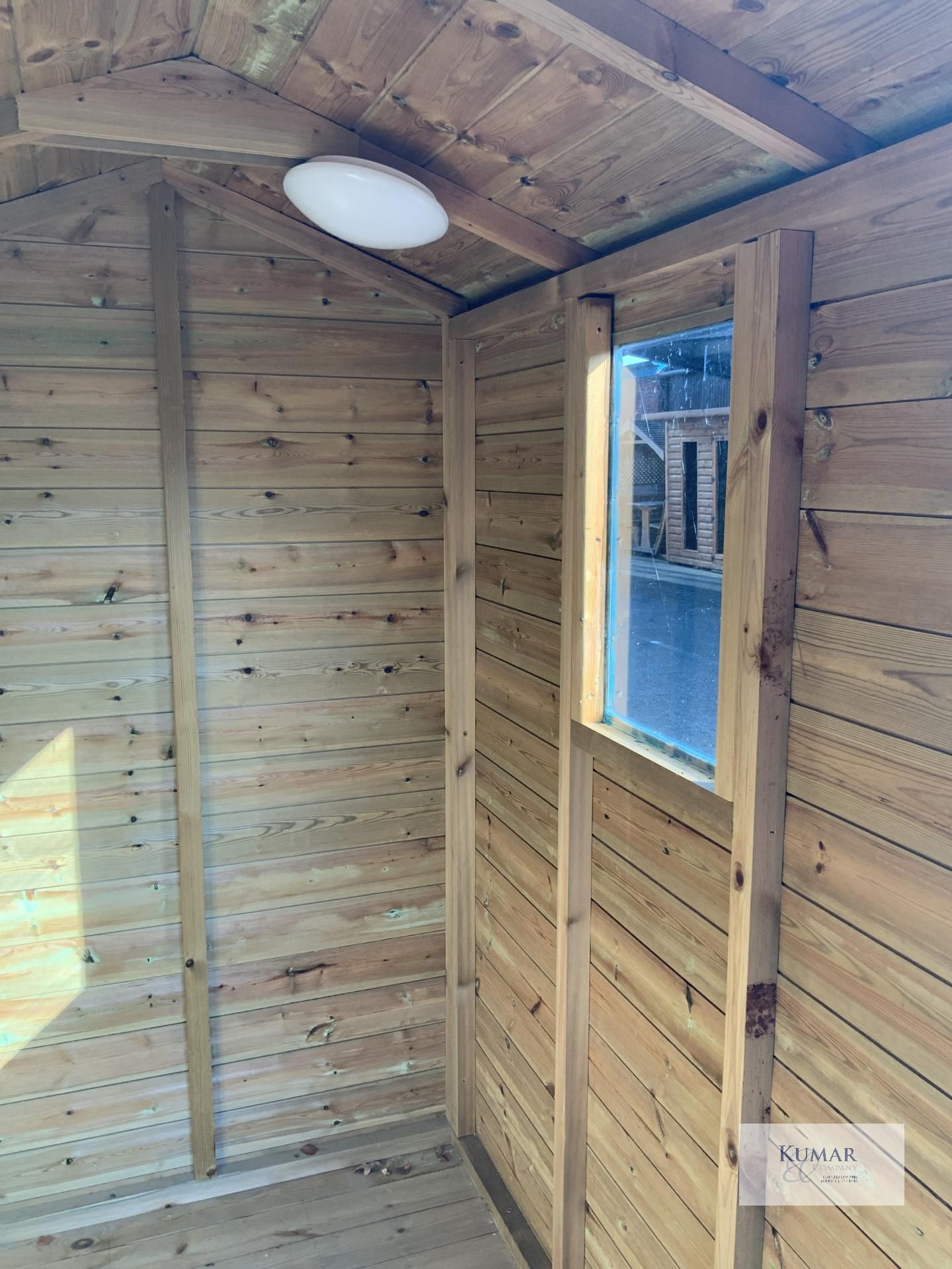 6 x 4 Apex Premium Shed, 13mm Premium ShipLap, Oil Base Treatment Holly Green, RRP - £540 - - Image 9 of 10