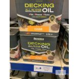 5: Barrattine all in one Decking Oil Clear (RRP £26.40 each)