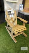 Lily Relax Rocking Chair, Sizes (W x D x H) 0.72m x 1.14m x 0.99m RRP £199.99
