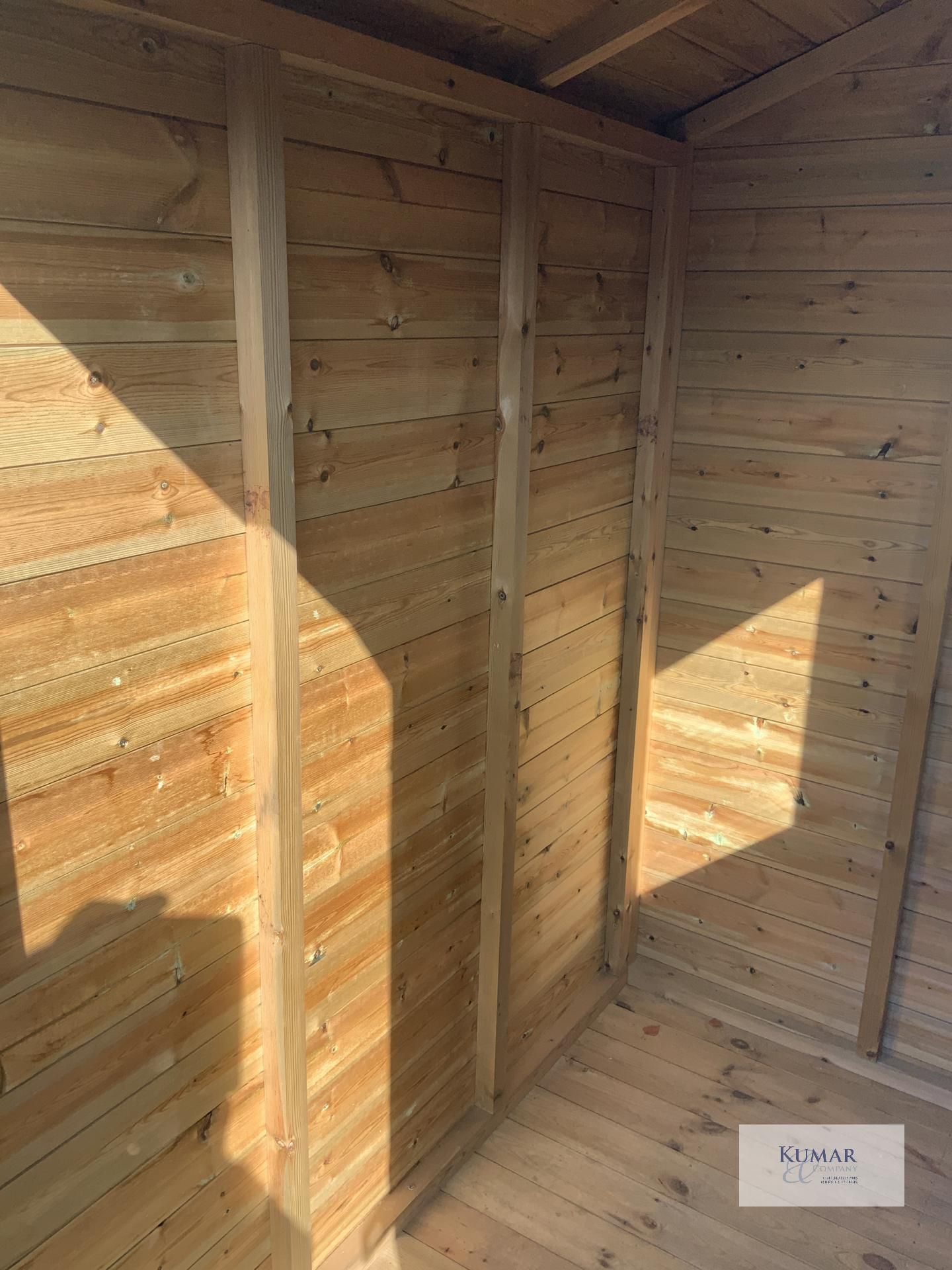 6 x 4 Apex Premium Shed, 13mm Premium ShipLap, Oil Base Treatment Holly Green, RRP - £540 - - Image 10 of 10