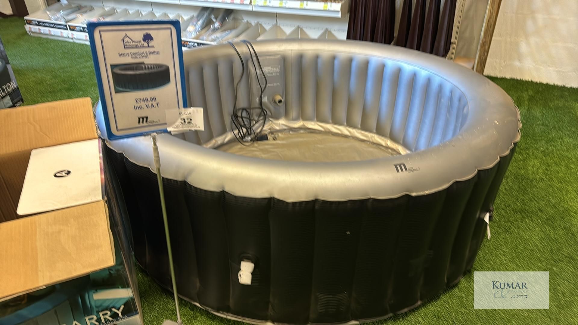 M Spa Starry Comfort Series C - ST061 6 Bather Inflatable Spa Display Model Never Been Used with Box - Image 15 of 15