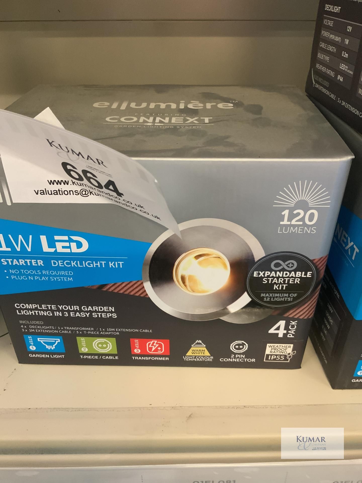 1: Ellumiere Deck Light Starter Kit contains 4 lights