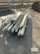 10: Slotted Concrete Fence Posts Various Lengths & 2: Gravel Boards