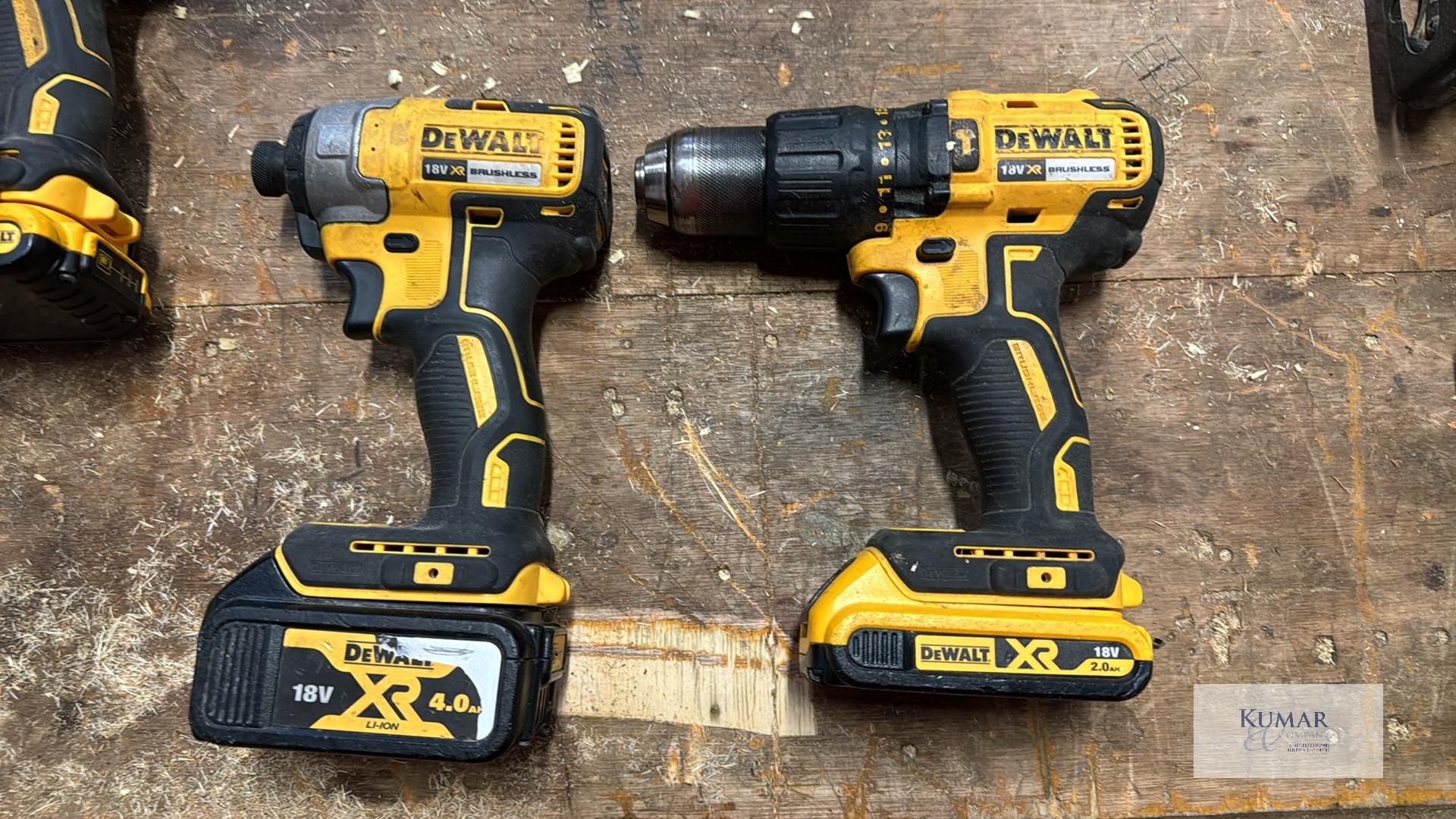 Large Lot of Dewalt Power Tools Comprising - DCP580 Planer with 18v 3.0AH Battery, DCB113 10.8v, - Image 10 of 16