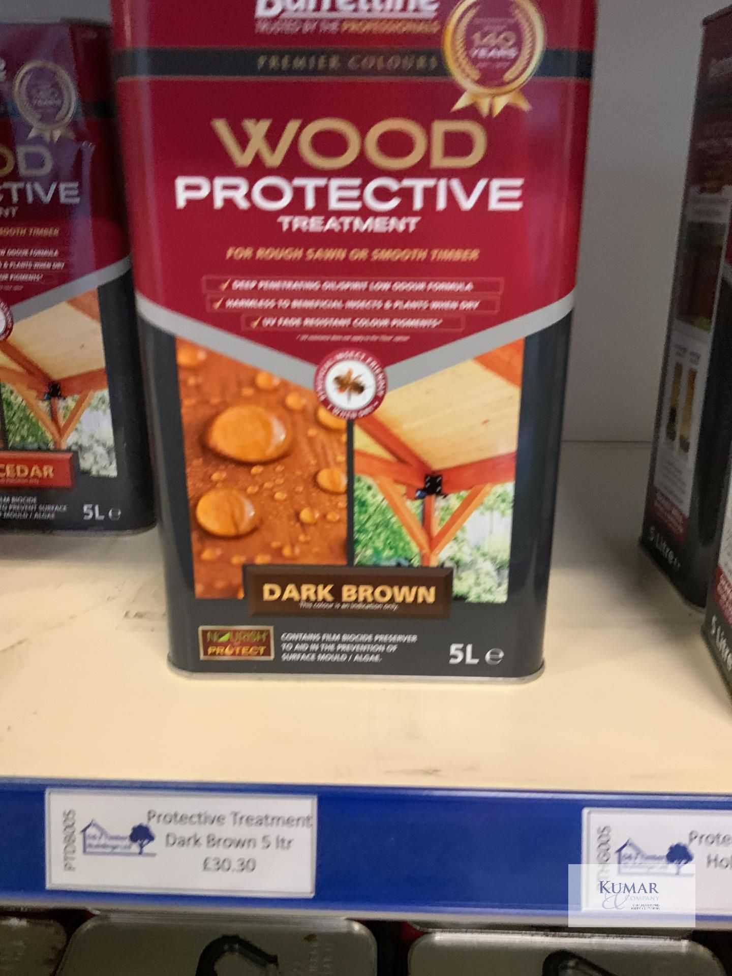 2: Barrattine Wood Protective Treatment Dark Brown (RRP £30.30 each)
