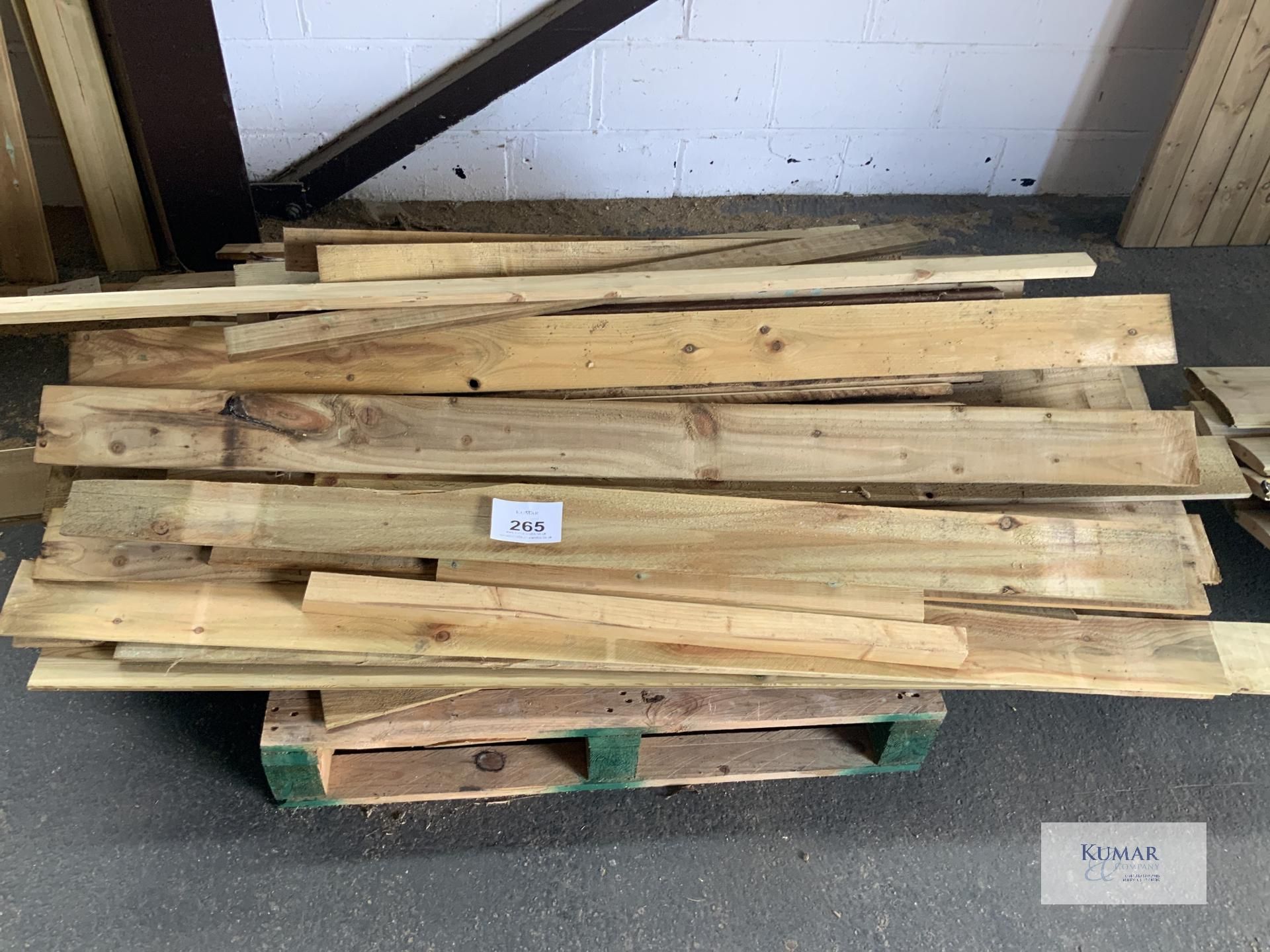 2: Pallets Various Lengths 19mm Log Lap And Feather Edge Boards - Image 2 of 6