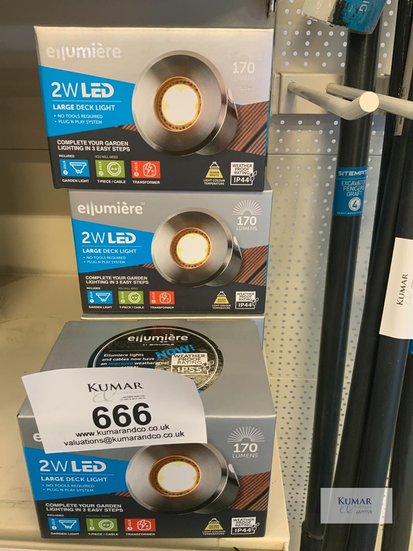 7: Ellumiere 2watt Large Deck Lights (RRP £26 each)