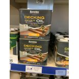 9: Barrattine Anti Slip Decking Oil Clear (RRP £37.10 each)