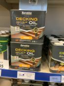 9: Barrattine Anti Slip Decking Oil Clear (RRP £37.10 each)