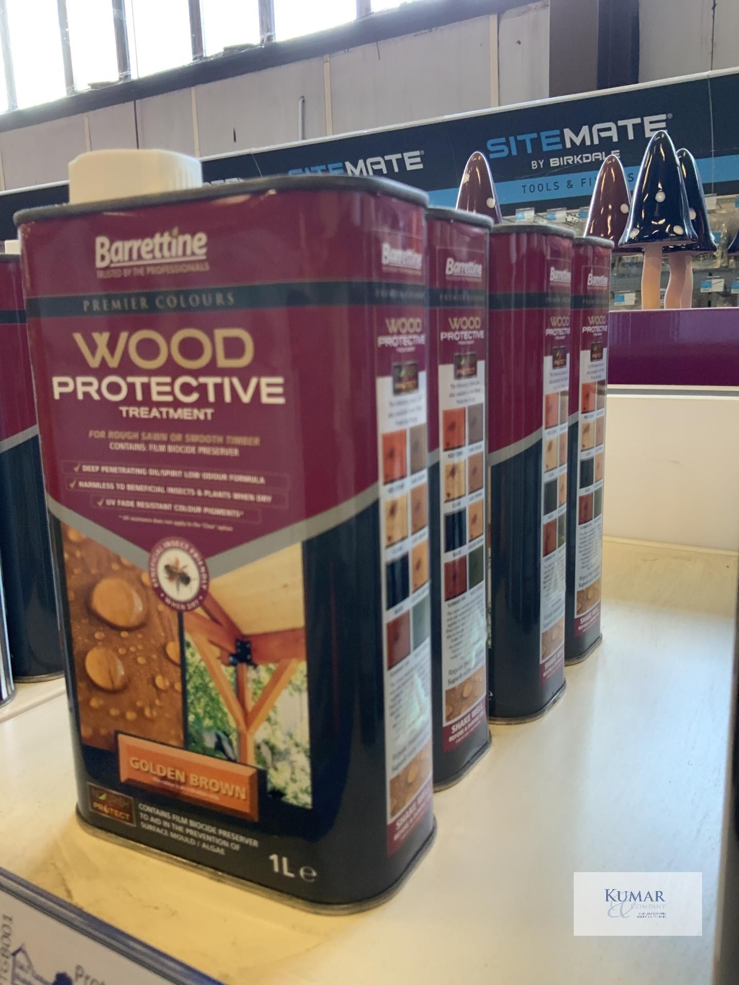 4: 1L Barrettine Golden Brown Wood Protective Treatment (RRP £10.16 each) - Image 2 of 2