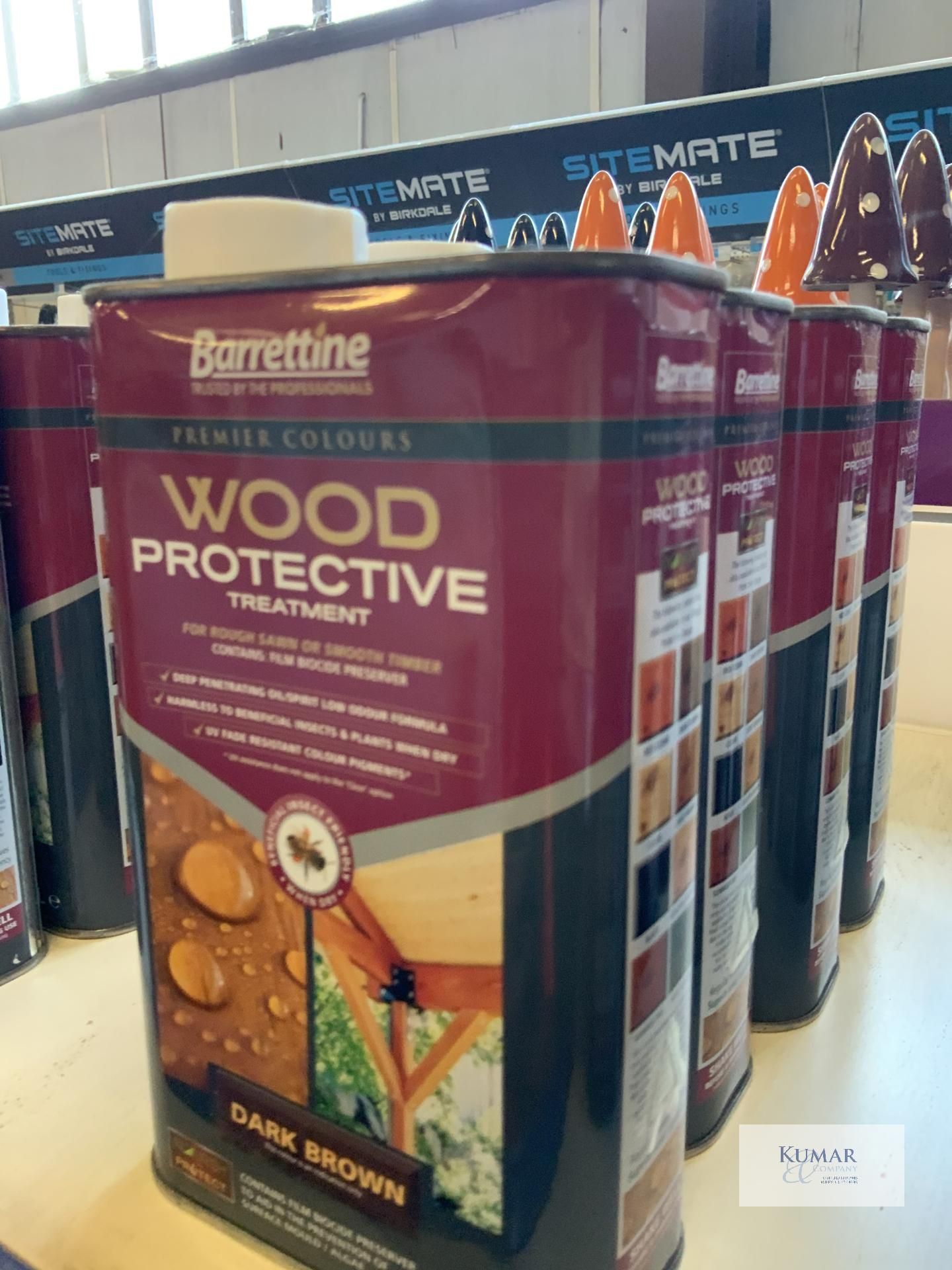 4: 1L Barrettine Dark Brown Wood Protective Treatment (RRP £10.16 each) - Image 2 of 2