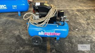 Tiger Model 8/510, 8 Bar Mobile Receiver Mounted Air Compressor, 50 Litre Capacity