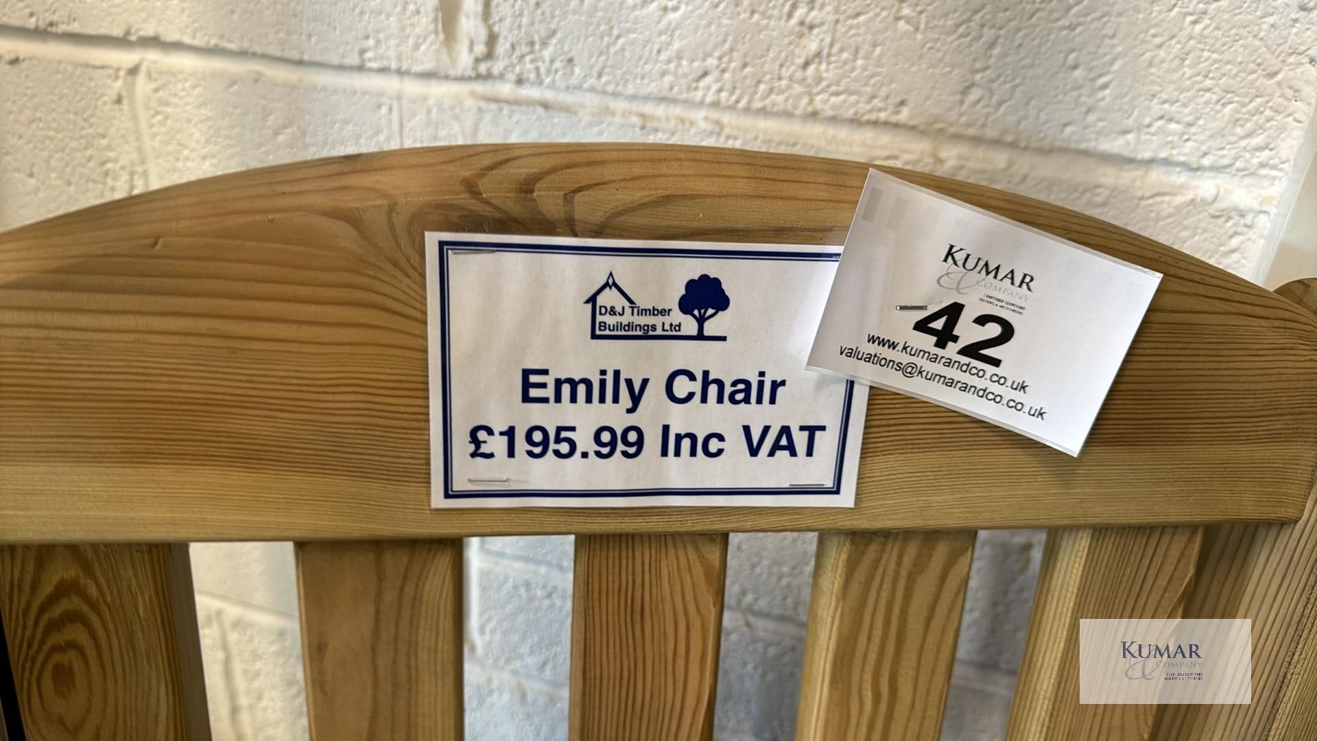 Emily Chair, Sizes (W x D x H) 0.64m x 0.65m x 0.935m RRP £195.99 - Image 5 of 5