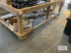 Timber Work Bench 3.3M X 1.9M . Contents Not Included