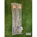 2 Pairs Cranked Bands & Hook Plates - 36" (RRP £47.25 each)