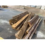 Pallet Containing Sleepers , Posts And Timber