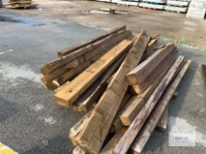 Pallet Containing Sleepers , Posts And Timber