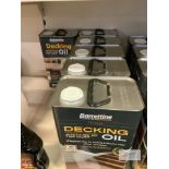 6: 5Ltr Barrattine Anti Slip Decking Oil Clear (RRP £59.31 each)