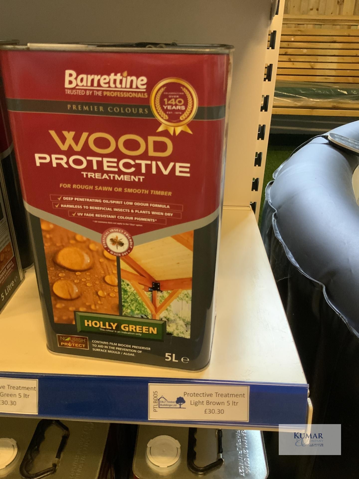 2: Barrattine Wood Protective Treatment Holly Green (RRP £30.30 each)