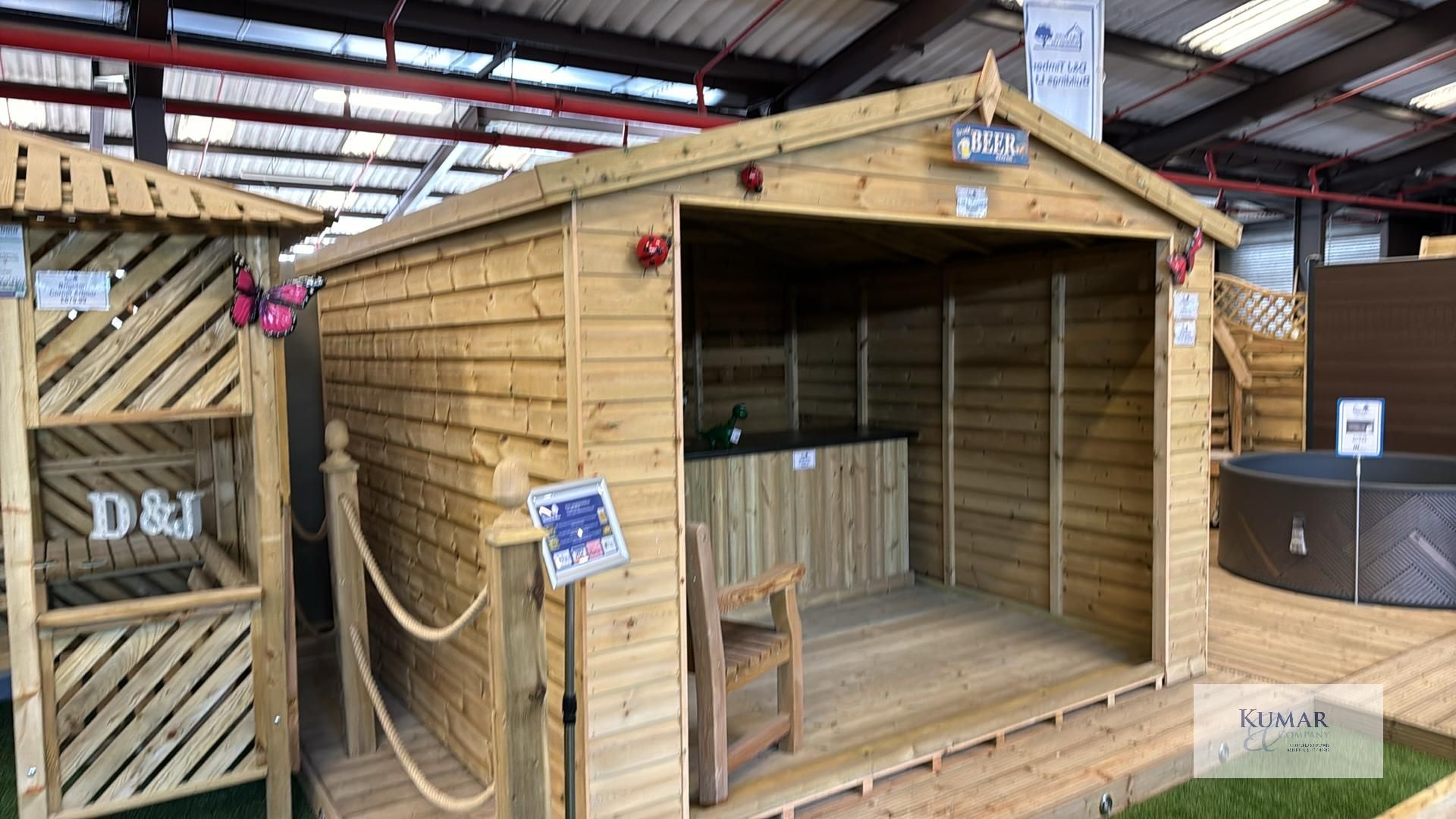 10 x 10 Premium Apex Shelter with Premium 13mm Shiplap RRP £1525 Please Note This Lot Does Not - Image 4 of 9