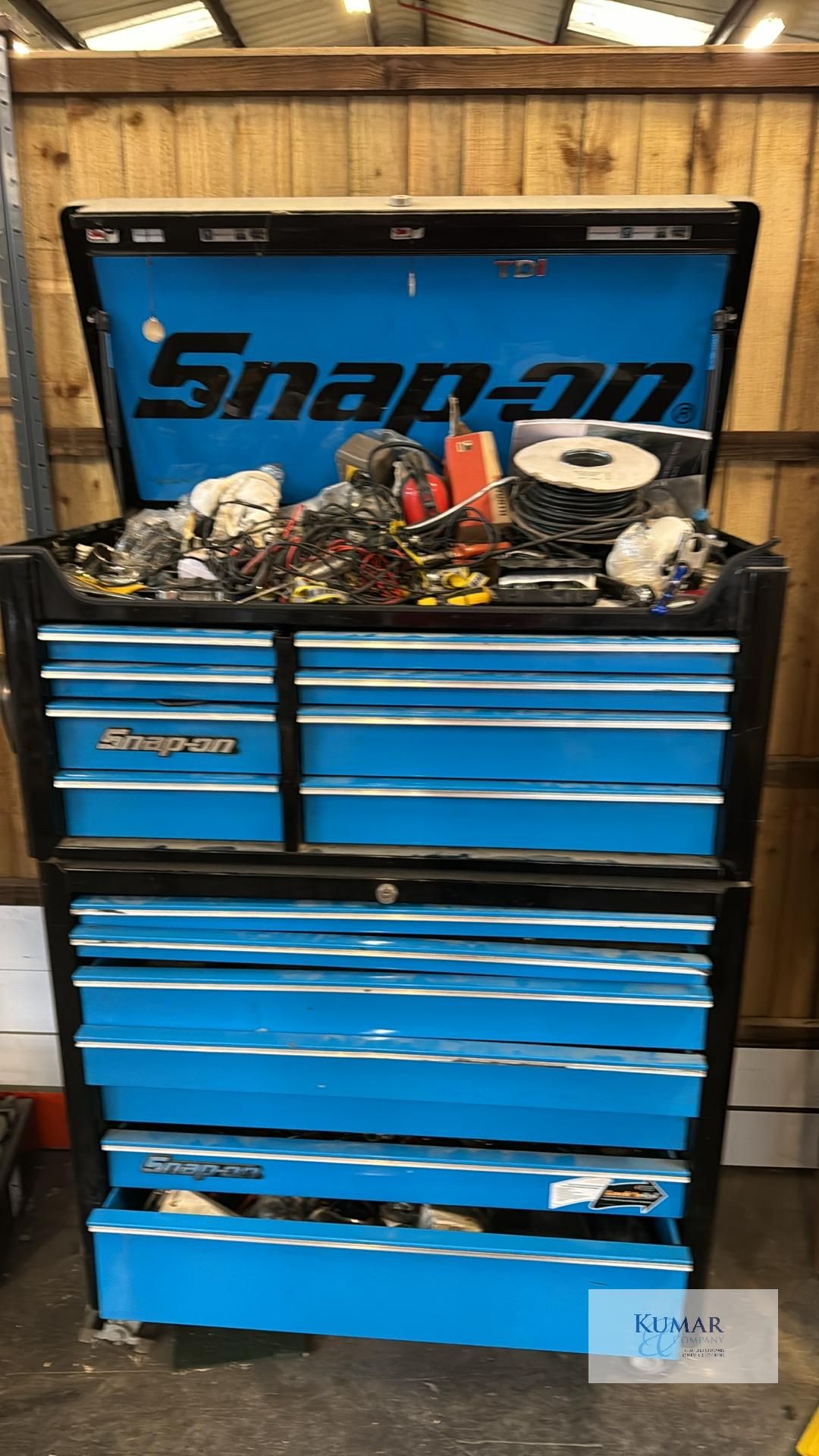 Double Height Snap On Tool Box with Tools As Shown - Image 19 of 19