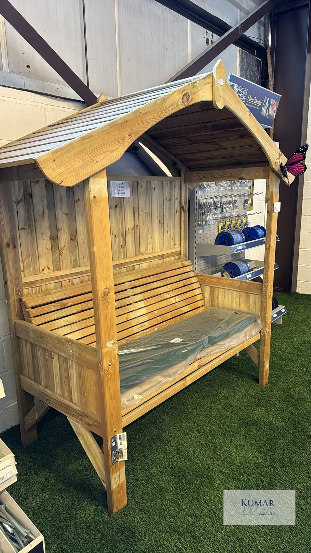 Tenby Arbour with Seating, Sizes (W x D x H) 2.07m x 0.85m x 2.07m RRP £449.99 - Successful Bidder - Image 4 of 8