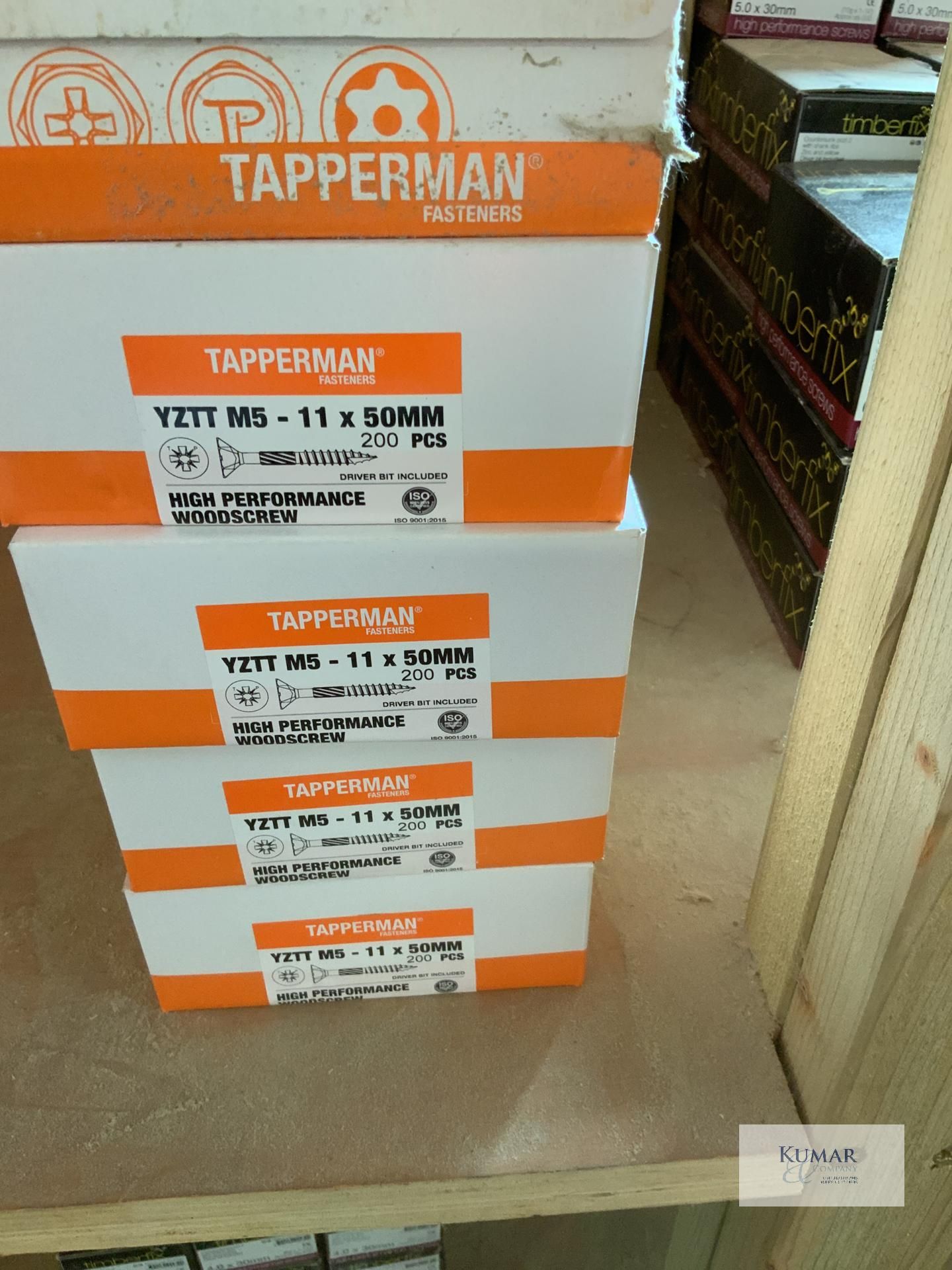 Approx 21 Boxes - M5 11 x 50mm Tapperman Wood Screws - Image 4 of 4