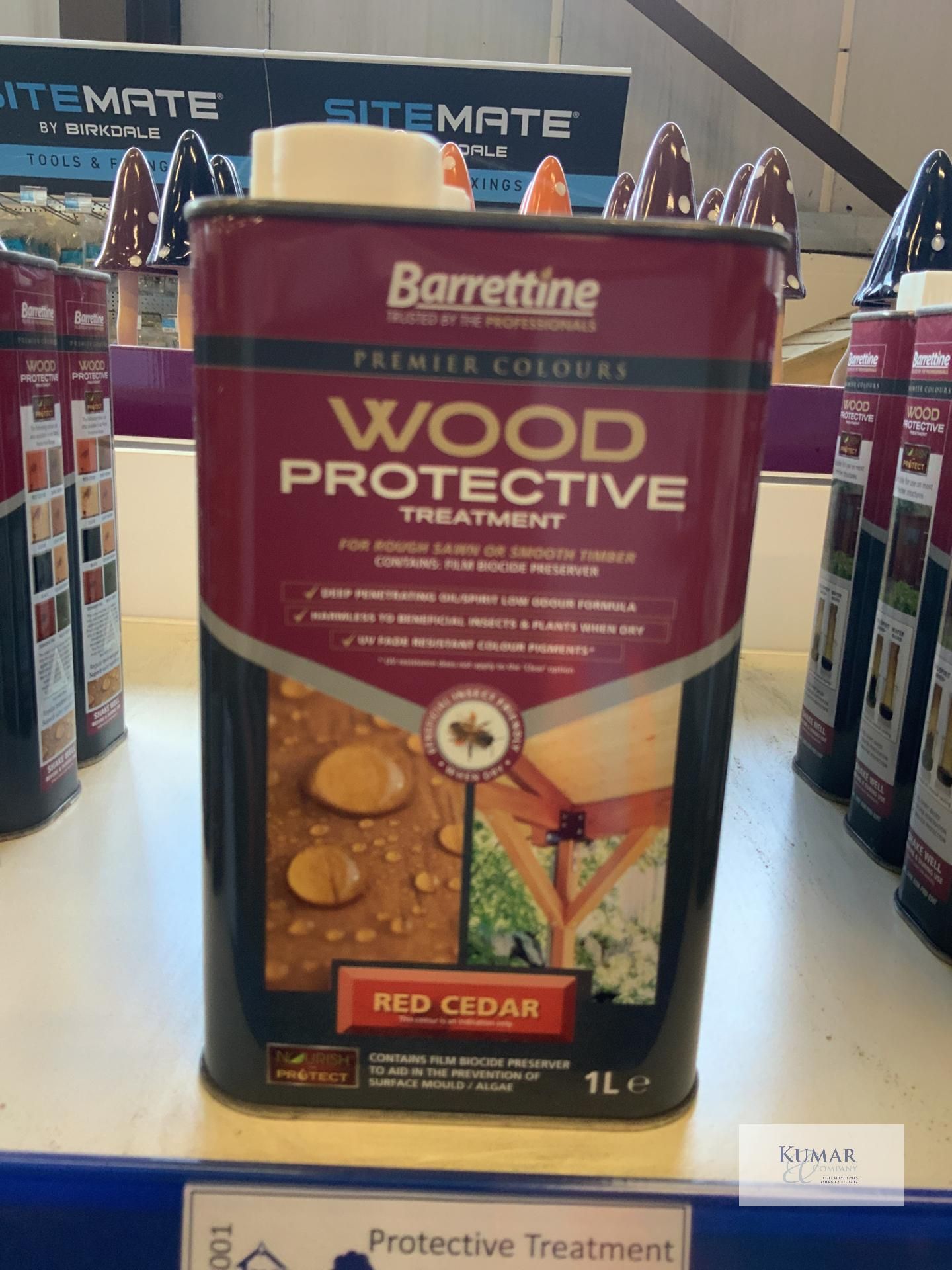 6: 1L Barrettine Red Cedar Wood Protective Treatment (RRP £10.16 each)
