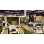 3 Large Wooden Decking Area's - Approximately 4m x 4m Each - Advised Assembled in Three Sections -