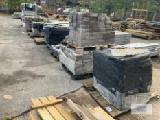 Approximately 50 Square metres of Heavy Grade 80mm Thickness Block Paving Bricks , Various Colours