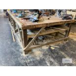 Timber Work Bench 3.7 M X 2 M . Contents Not Included