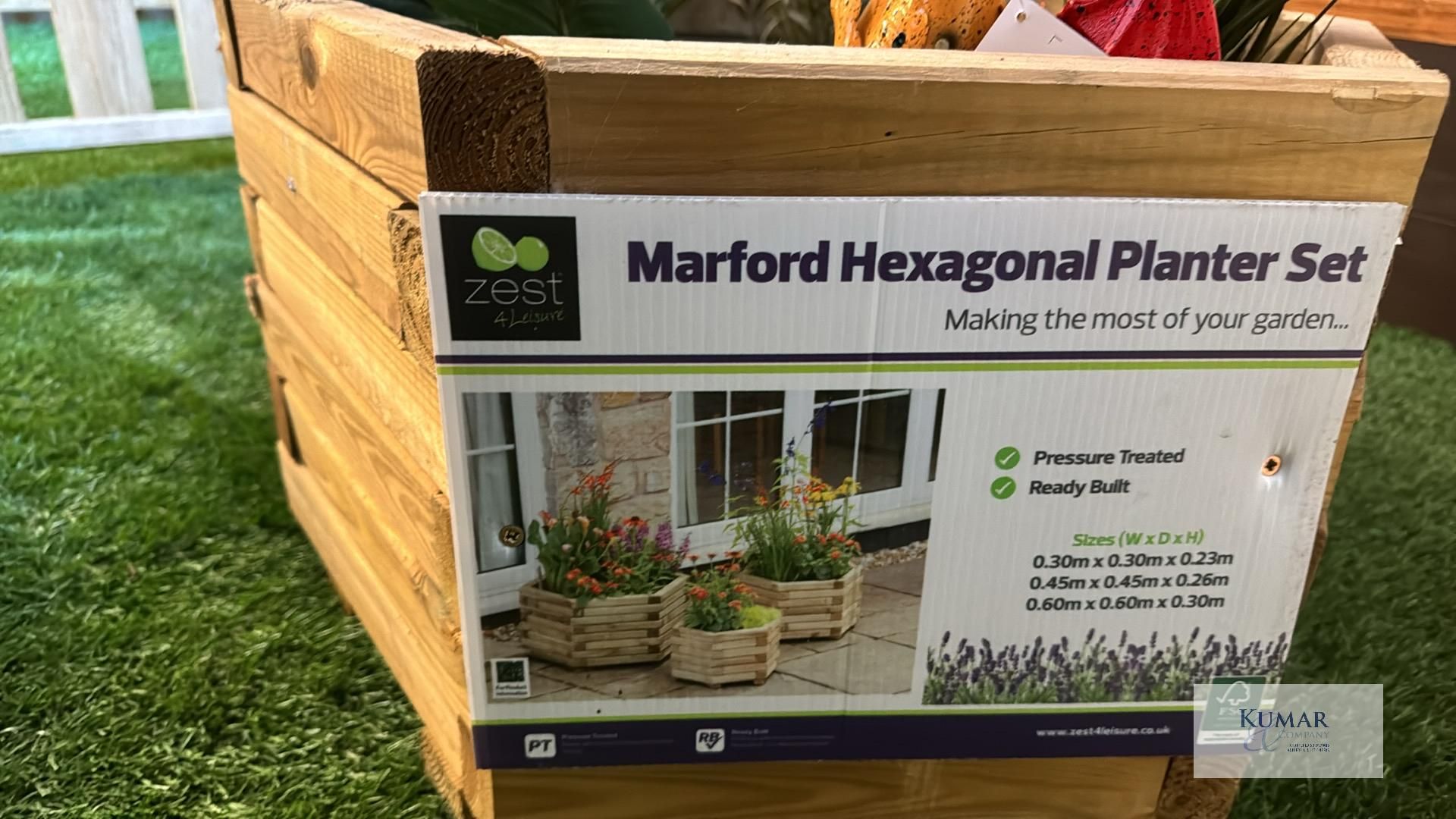 Marford Hexagonal Single Planter - Image 3 of 5