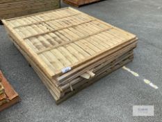 8: 6Ft x 5Ft Wainey Edge Fencing Panels