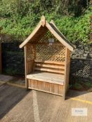 Norfolk Arbour with Seating & Storage Box, RRP £349.99 - Successful Bidder is responsible for